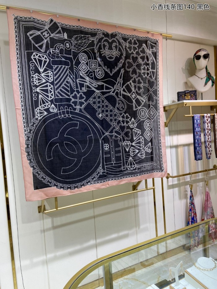Streetwear Scarf CHANEL 329285 size:140*140cm