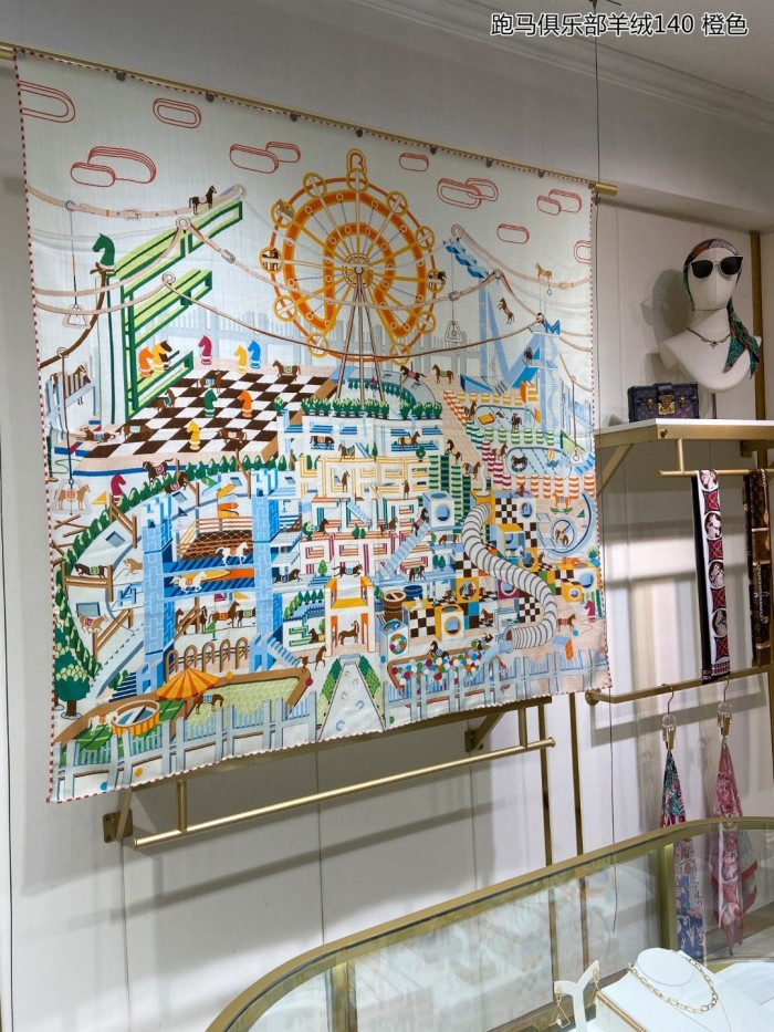 Streetwear Scarf  Hermes 329283 SIZE140cm*140cm