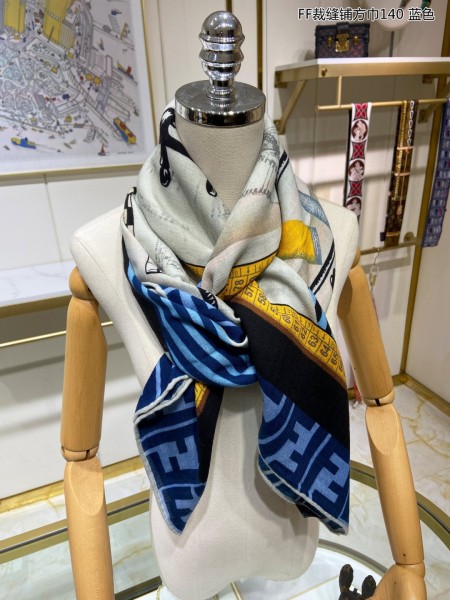 Streetwear Scarf FENDI 329236 SIZE:140*140cm