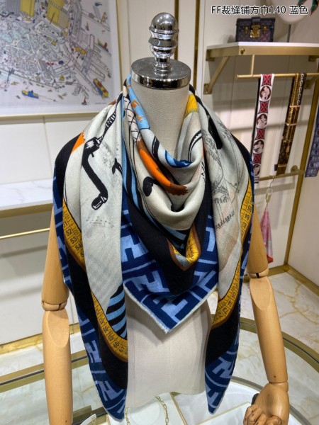 Streetwear Scarf FENDI 329236 SIZE:140*140cm