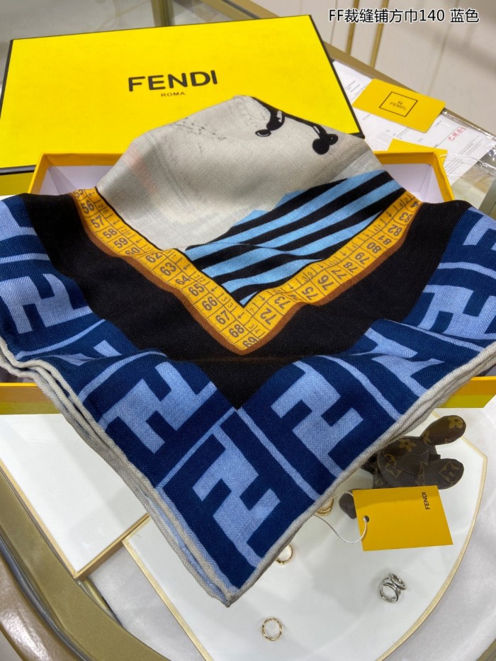 Streetwear Scarf FENDI 329236 SIZE:140*140cm