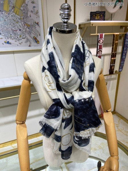 Streetwear Scarf CHANEL 329255 SIZE:110x200cm