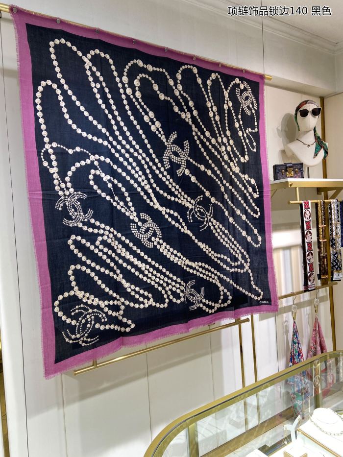 Streetwear Scarf CHANEL 329268 SIZE:140*140cm