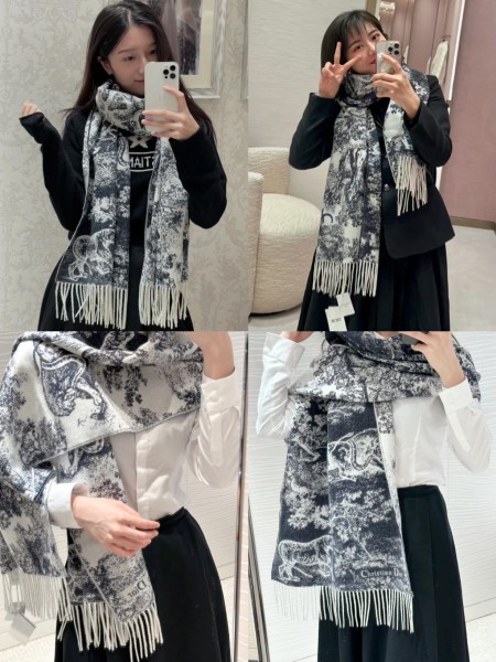 Streetwear Scarf Dior 329218 SIZE:45*200cm
