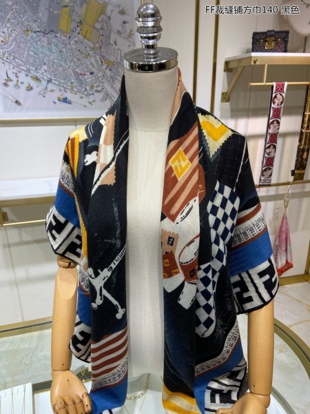 Streetwear Scarf FENDI 329238 SIZE:140*140cm