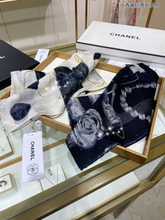Streetwear Scarf CHANEL 329255 SIZE:110x200cm