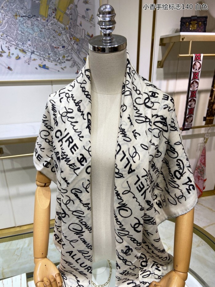 Streetwear Scarf CHANEL 329240 SIZE:140*140cm