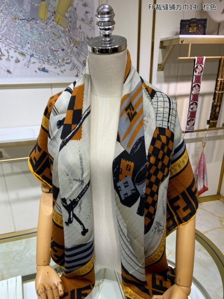 Streetwear Scarf FENDI 329237 SIZE:140*140cm
