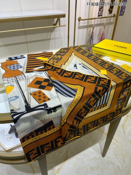Streetwear Scarf FENDI 329237 SIZE:140*140cm