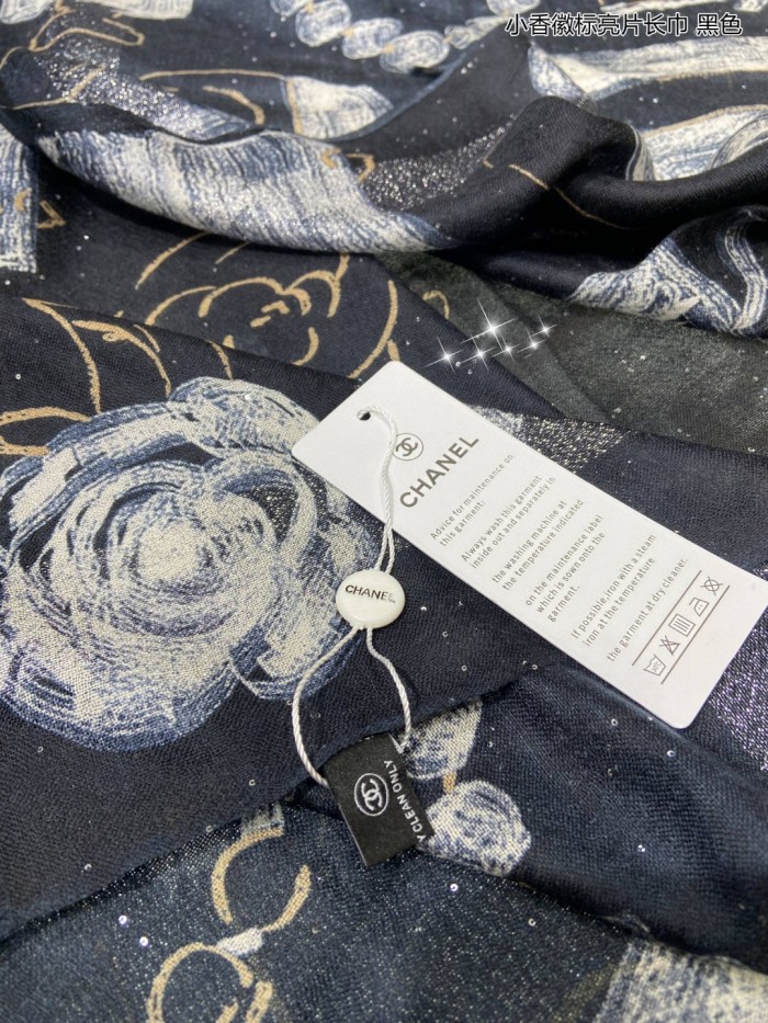 Streetwear Scarf CHANEL 329256 SIZE:110x200cm