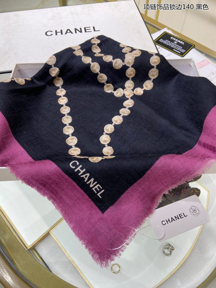 Streetwear Scarf CHANEL 329268 SIZE:140*140cm