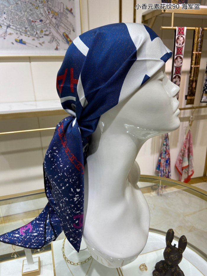 Streetwear Scarf CHANEL 329264 SIZE:90cm*90cm