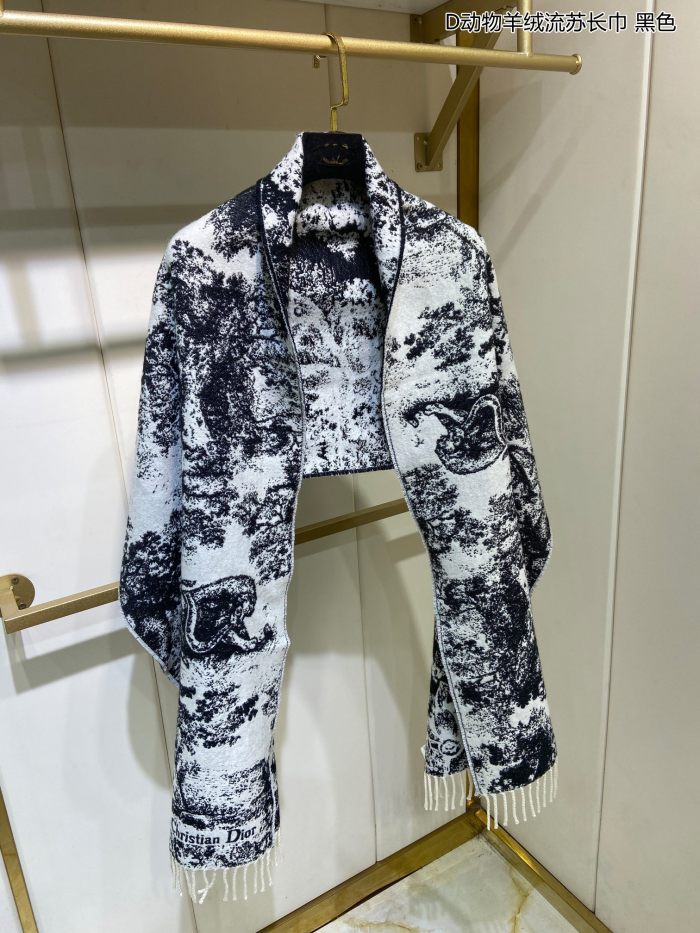Streetwear Scarf Dior 329219 SIZE:45*200cm