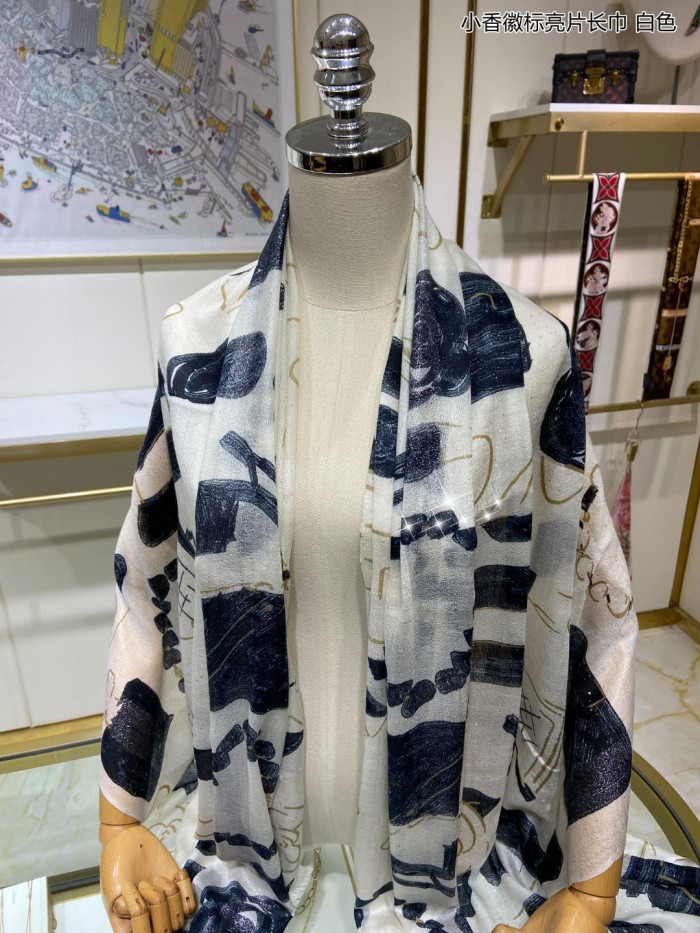 Streetwear Scarf CHANEL 329255 SIZE:110x200cm