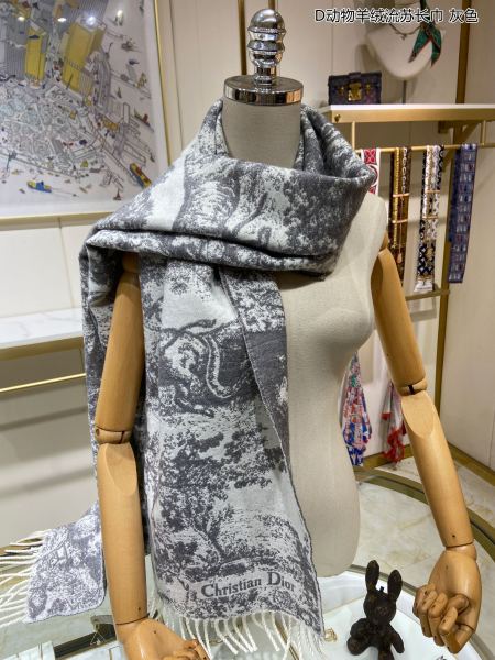 Streetwear Scarf Dior 329216 SIZE:45*200cm