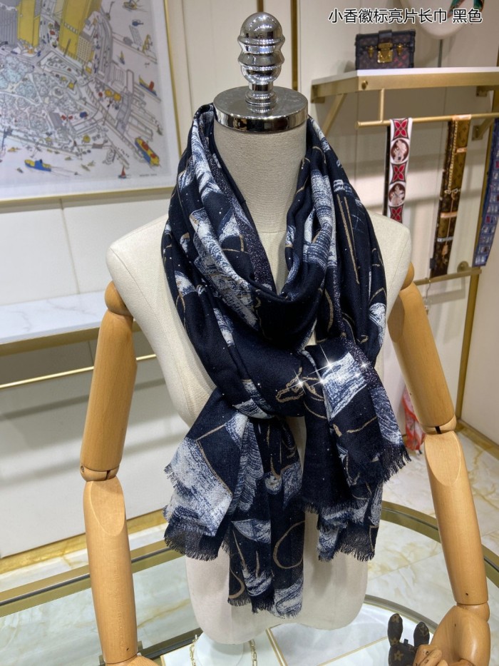 Streetwear Scarf CHANEL 329256 SIZE:110x200cm