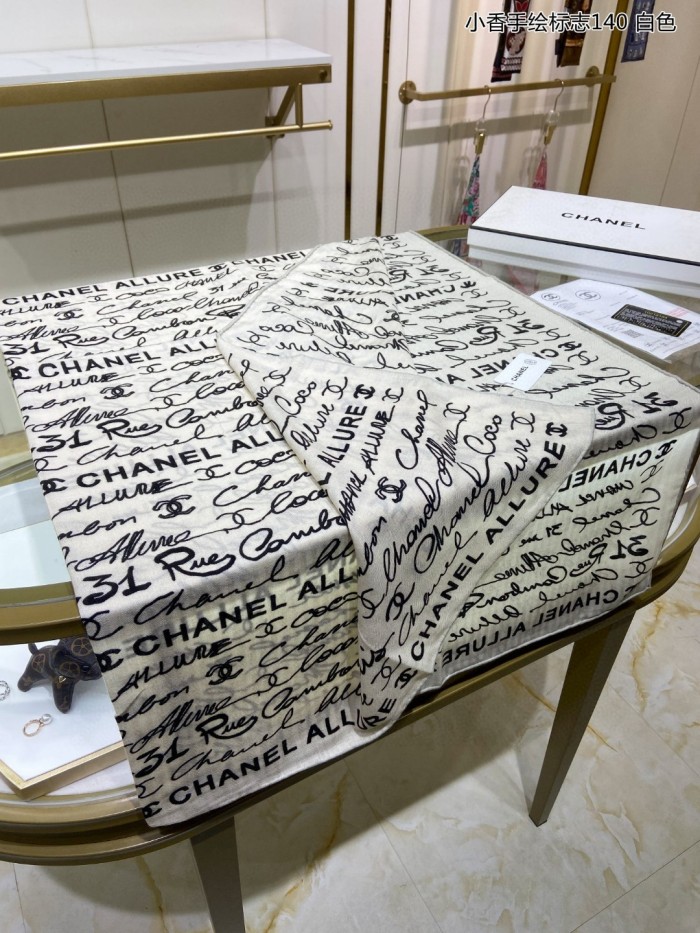 Streetwear Scarf CHANEL 329240 SIZE:140*140cm