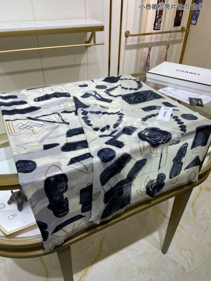 Streetwear Scarf CHANEL 329255 SIZE:110x200cm