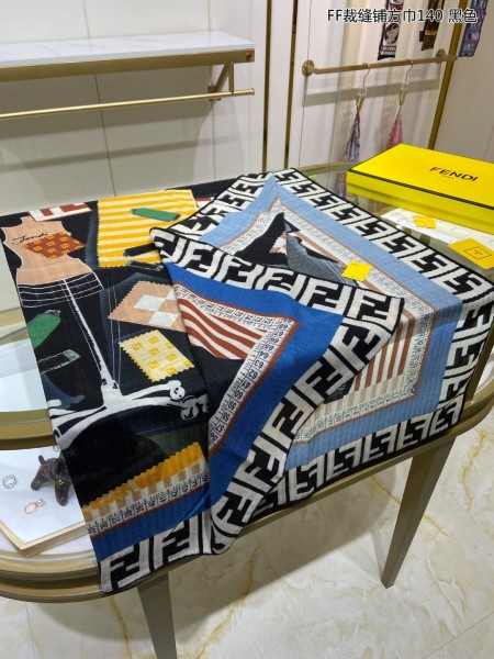 Streetwear Scarf FENDI 329238 SIZE:140*140cm