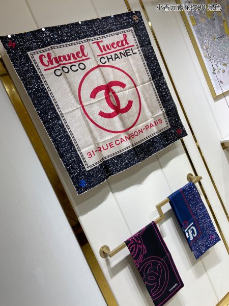 Streetwear Scarf CHANEL 329263 SIZE:90cm*90cm