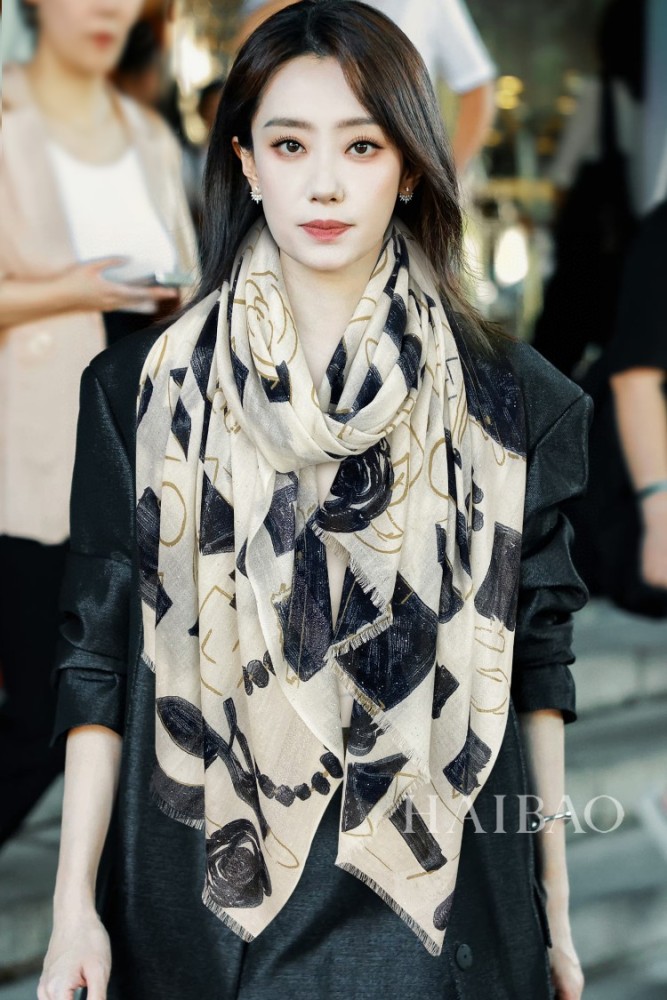 Streetwear Scarf CHANEL 329255 SIZE:110x200cm