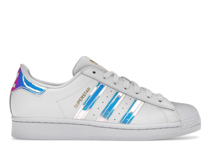 adidas Superstar White Iridescent Stripes (Women's)