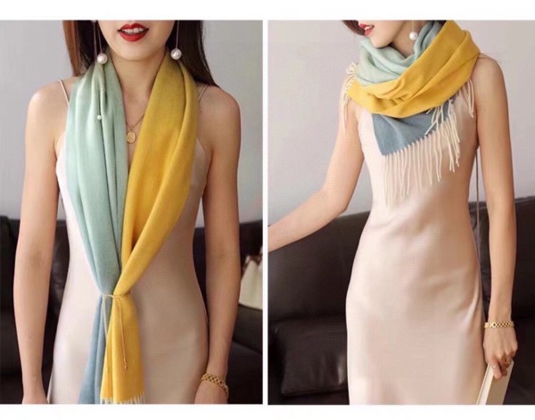 Streetwear Scarf CHANEL 329117 SIZE:210*36cm