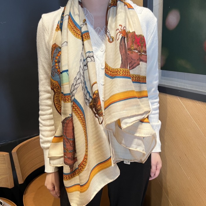 Streetwear Scarf Hermes 329105 size:140cm*140cm