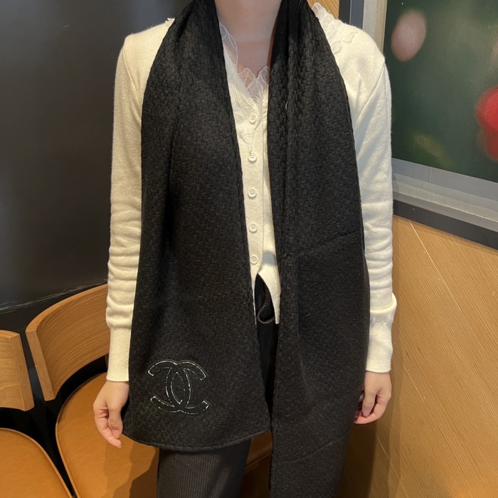 Streetwear Scarf CHANEL 329107 size:30*175cm