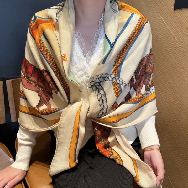 Streetwear Scarf Hermes 329105 size:140cm*140cm
