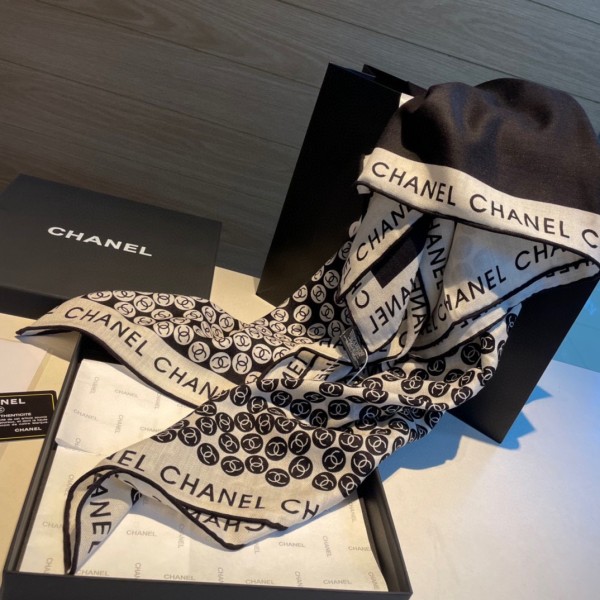 Streetwear Scarf CHANEL 329011 SIZE:140*140cm