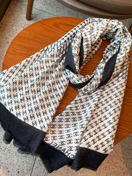 Streetwear Scarf CHANEL 328976 size:100x200cm