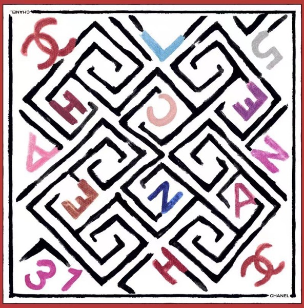 Streetwear Scarf CHANEL 328989 SIZE:110*110cm