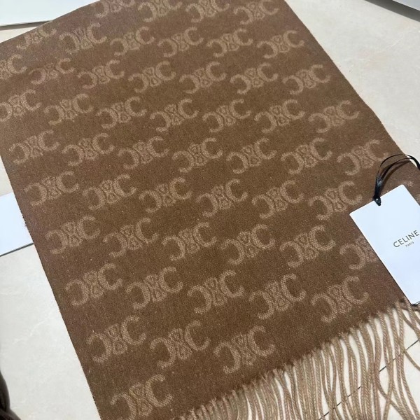 Streetwear Scarf CELINE 328973 size:37*200cm