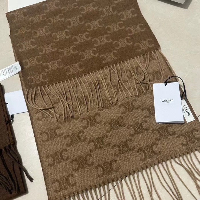 Streetwear Scarf CELINE 328973 size:37*200cm