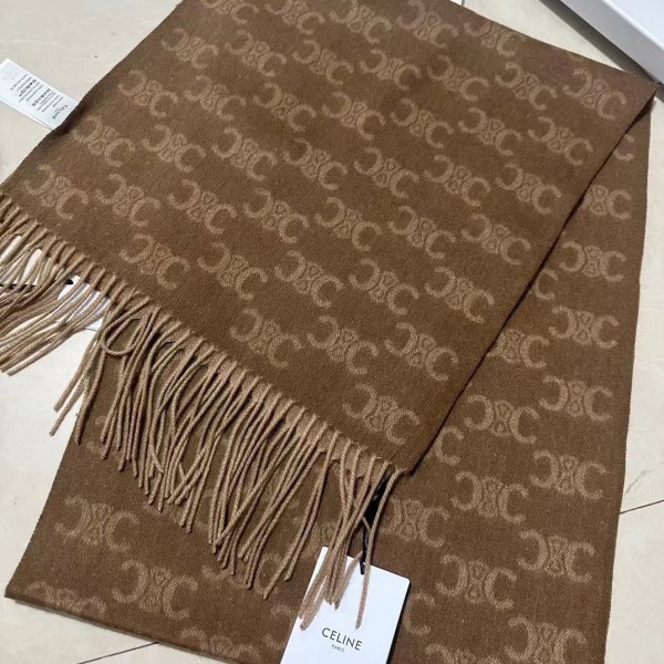 Streetwear Scarf CELINE 328973 size:37*200cm