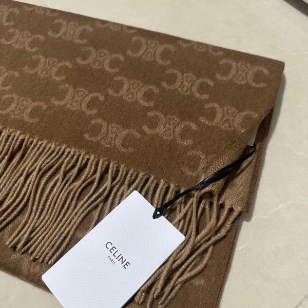 Streetwear Scarf CELINE 328973 size:37*200cm