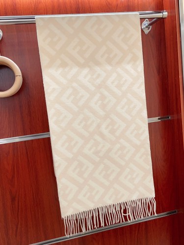 FENDI Knit Scarves Women's Ecru