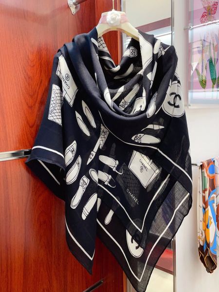 Streetwear Scarf CHANEL 328841 size:140*140cm