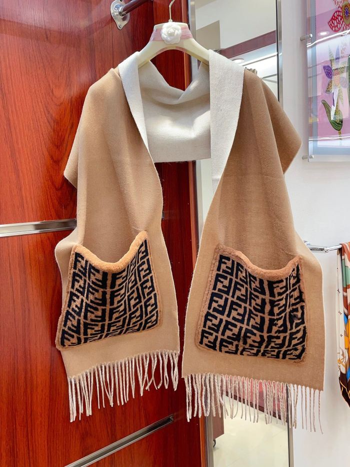 Streetwear Scarf FENDI 328835 size:38cm*210cm