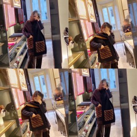 Streetwear Scarf FENDI 328834 size:38cm*210cm