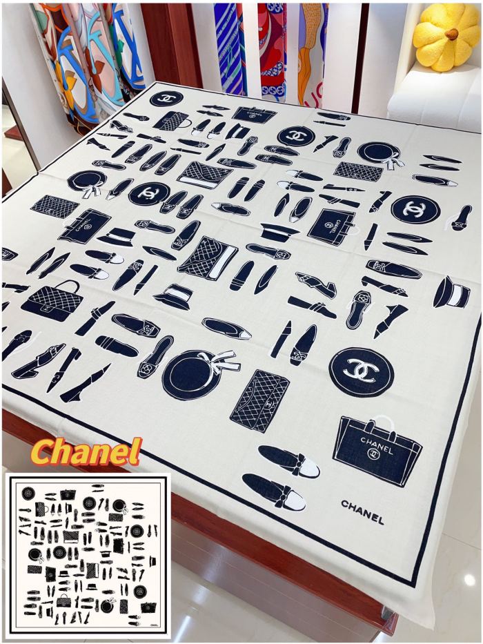 Streetwear Scarf CHANEL 328842 size:140*140cm