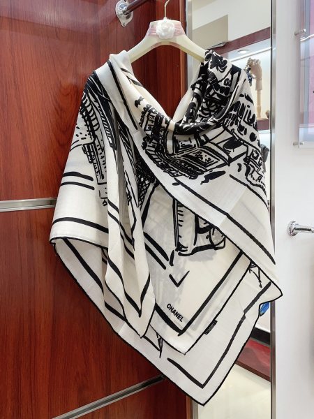 Streetwear Scarf CHANEL 328858 SIZE:140*140cm