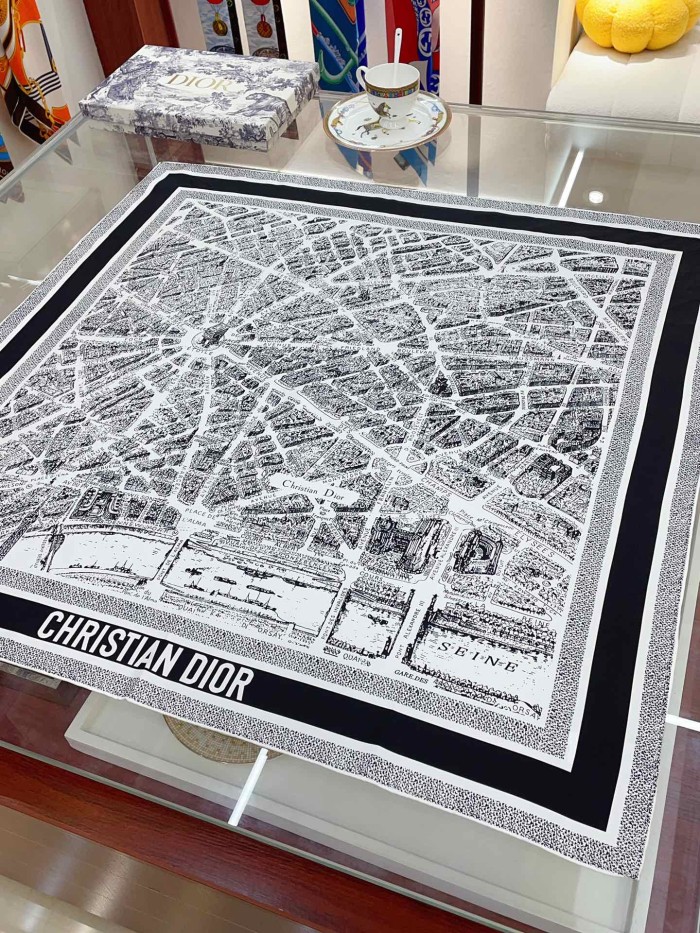 Streetwear Scarf Dior 328810 size:90*90cm
