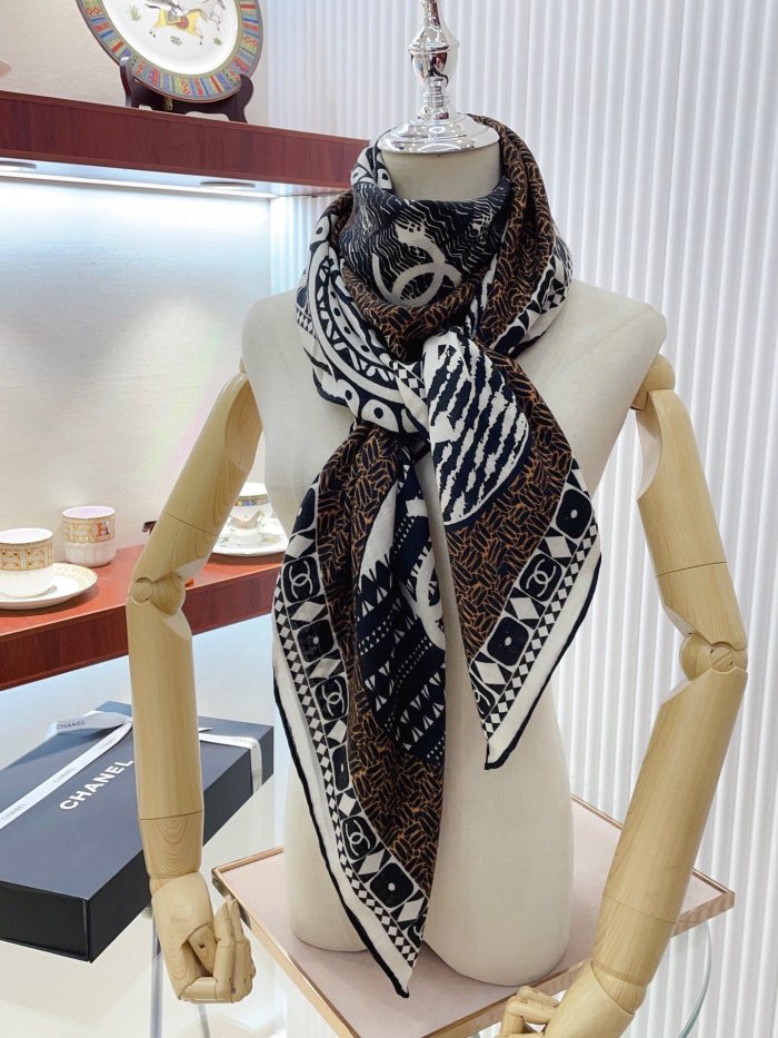 Streetwear Scarf CHANEL 328805 size:140*140cm