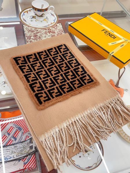 Streetwear Scarf FENDI 328835 size:38cm*210cm