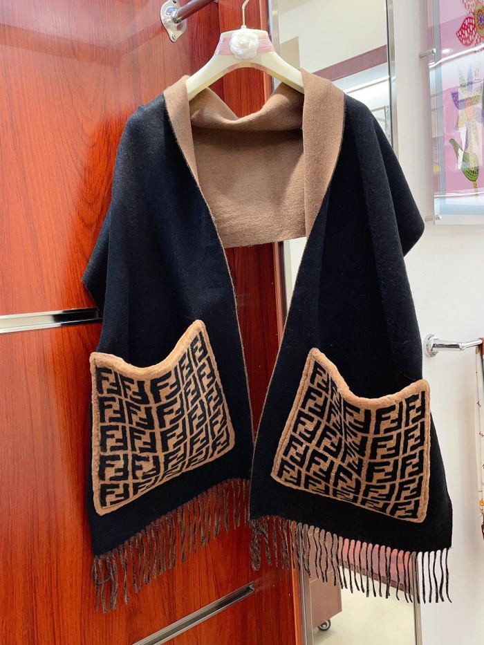 Streetwear Scarf FENDI 328834 size:38cm*210cm