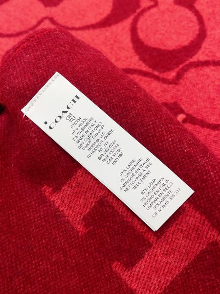 Streetwear Scarf COACH 328769 SIZE:195×53cm