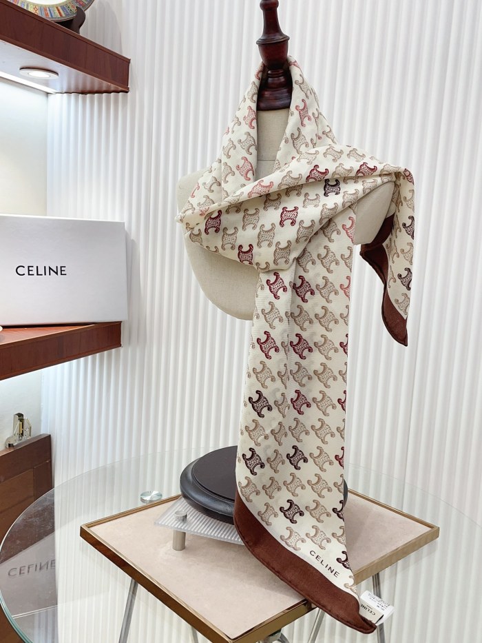 Streetwear Scarf CELINE 328774 SIZE:100x100cm