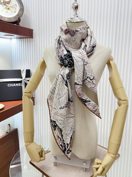Streetwear Scarf CHANEL 328797 SIZE:140*140cm
